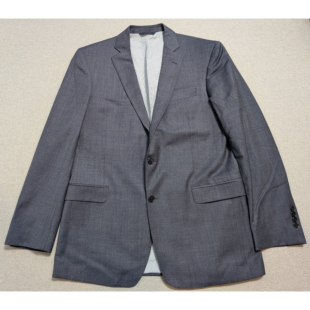 Brooks Brothers Explorer Mens Blazer Blue 42L Regent Fit Wool Blend Suit Jacket